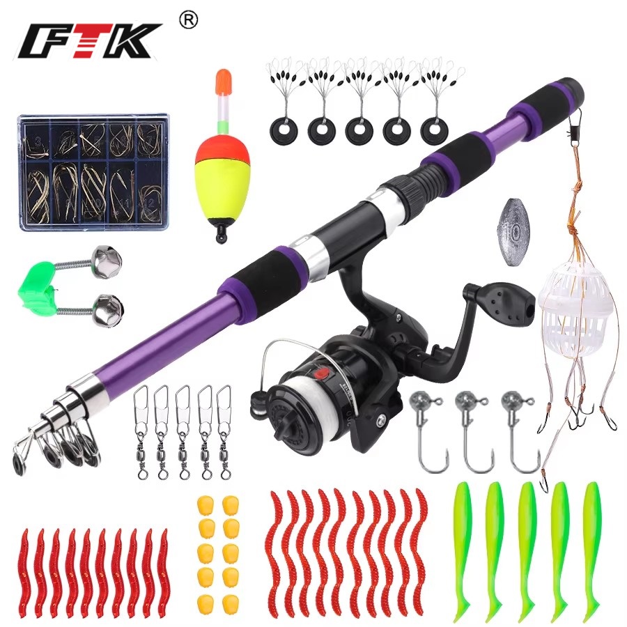 FTK 1.8M Portable Spinning Fis - Fishing Rod Spinning 评论和价格