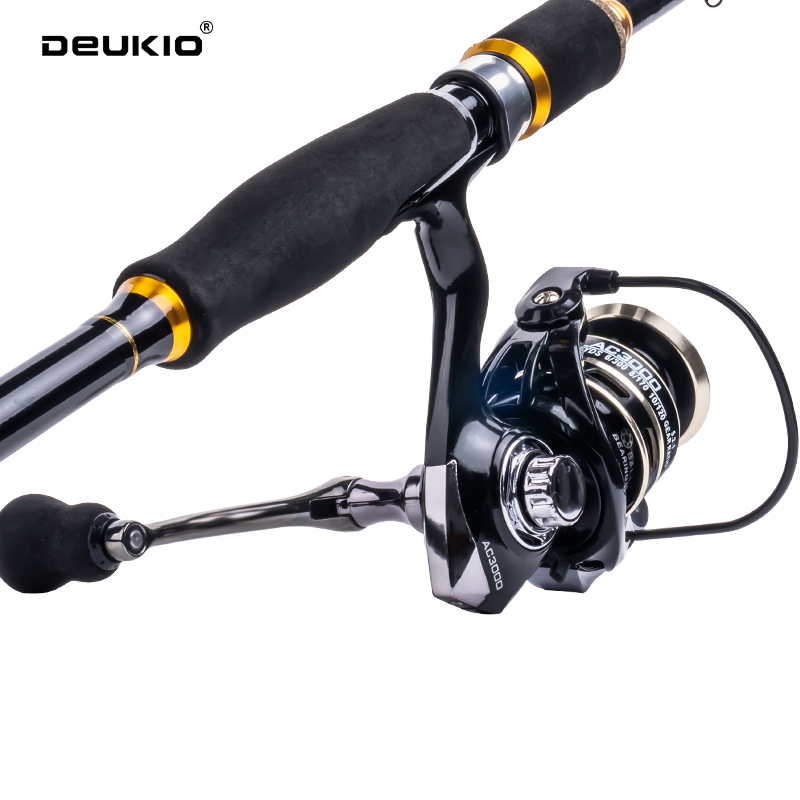 DEUKIO 1.8/2.1m Carbon Spinnin - Fishing Rod Combo 评论和价格